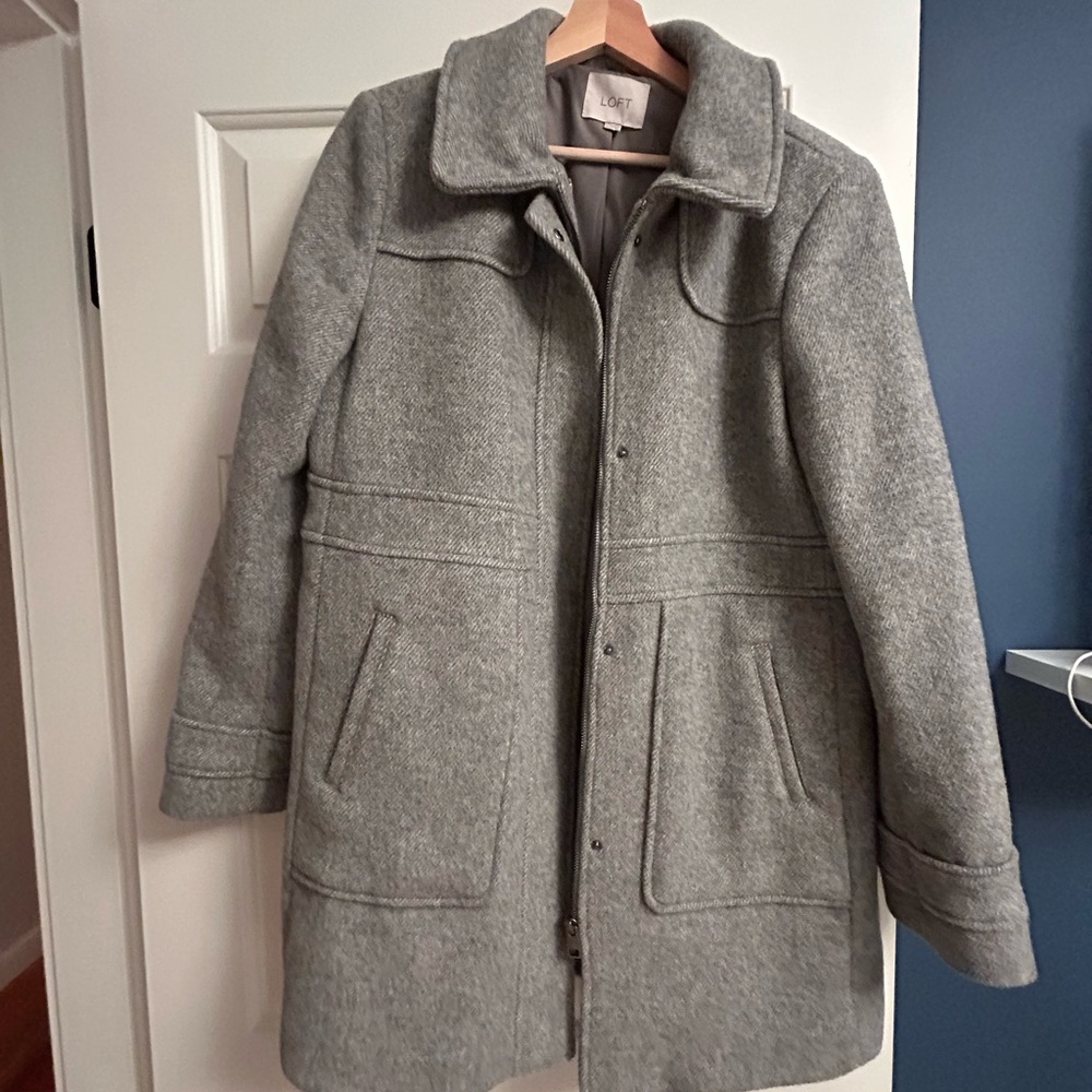 LOFT Charcoal Outerwear